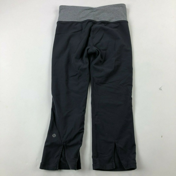 Lululemon Gather & Crow Crop Leggings Slit Leg - Picture 2 of 5